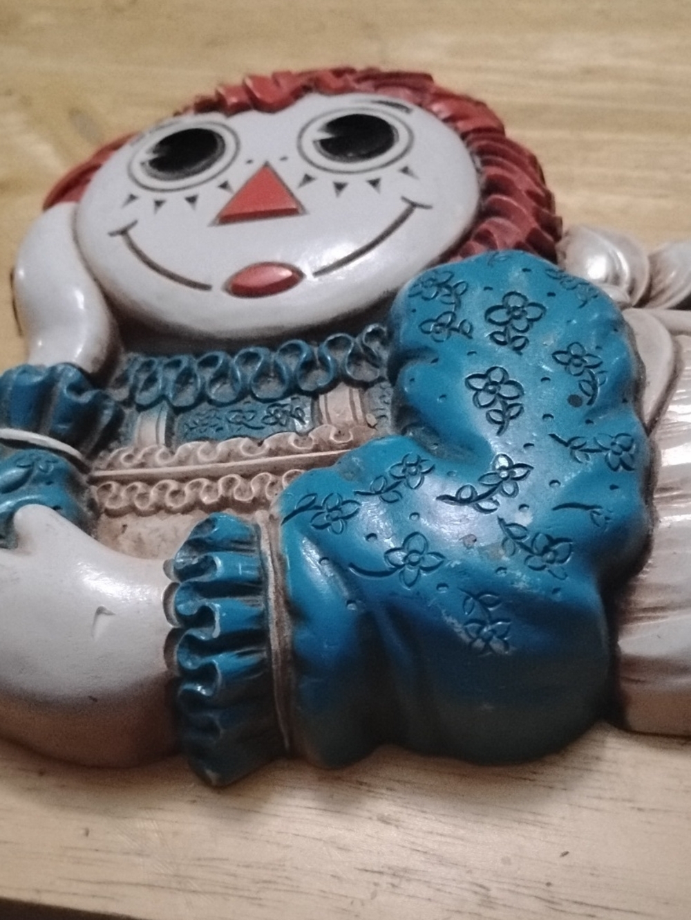 Blue Rag Doll Wall Accent - Kids Decor